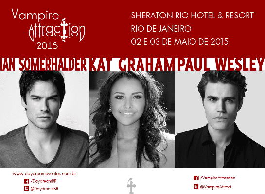 VAMPIRE ATTRACTION 2015 | Elenco de The Vampire Diaries vem ao Brasil para o evento
