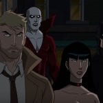 Constantine e Batman em foto da animação Liga da Justiça Sombria