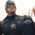 Imagem do Capitão América em filme da Marvel Studios