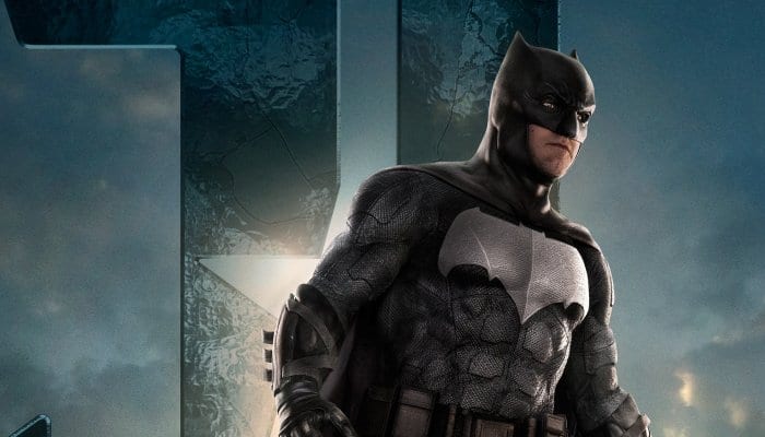 Ben Affleck como Batman em pôster da Liga da Justiça