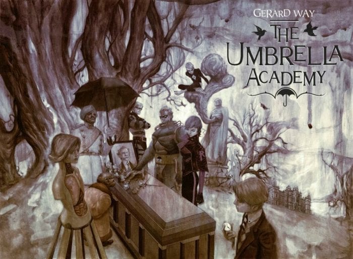 Imagem da HQ The Umbrella Academy