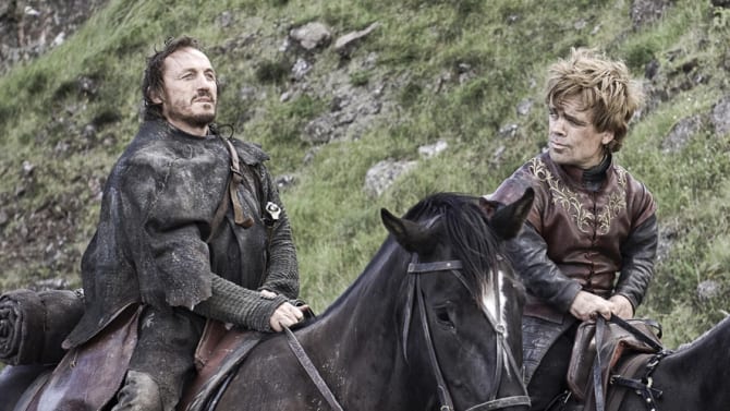 Bronn e Tyrion em Game of Thrones