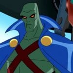 Imagem do Caçador de Marte na série animada da Liga da Justiça