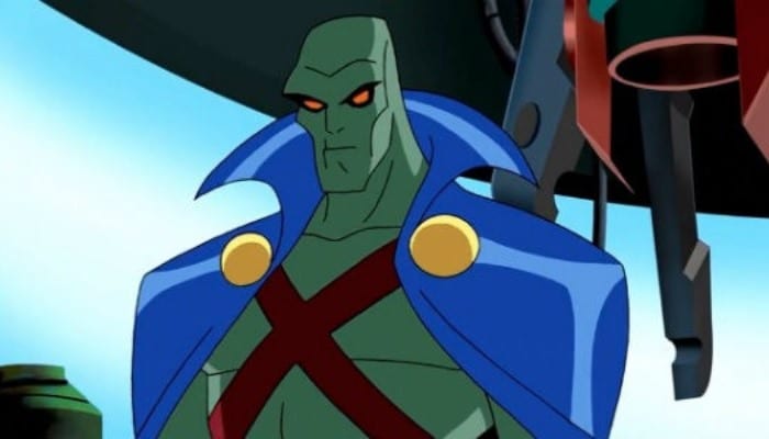 Imagem do Caçador de Marte na série animada da Liga da Justiça