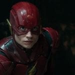 Imagem promocional do filme Liga da Justiça com o Flash