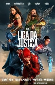 Pôster brasileiro do filme Liga da Justiça