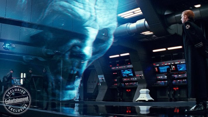 Imagem promocional de Star Wars: Os Últimos Jedi Snoke