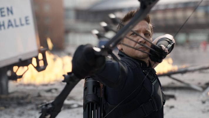 Jeremy Renner em Vingadores: Guerra Infinita
