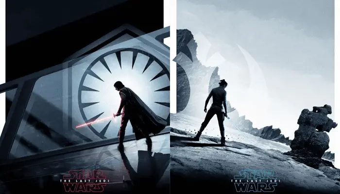 Imagem de Rey e Kylo Ren em novo pôster de Star Wars: Os Últimos Jedi