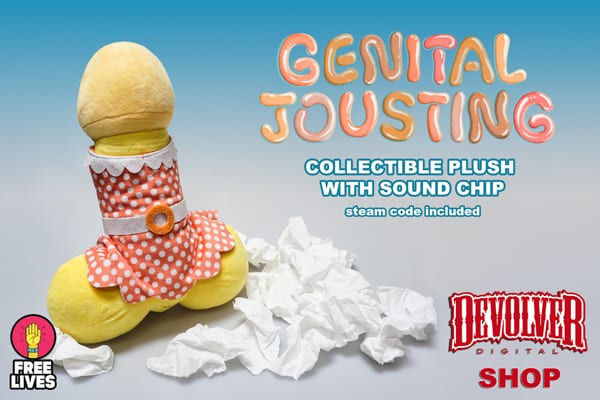 Genital Jousting Squeezable Plush™