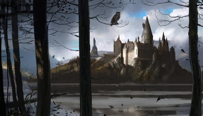 Ilustração de Hogwarts Pottermore