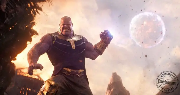 Imagem promocional de Thanos em Vingadores: Guerra Infinita