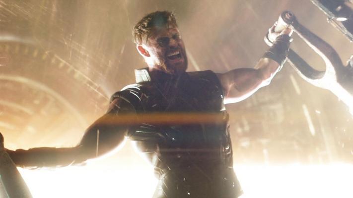 imagem promocional de Thor em Vingadores: Guerra Infinita
