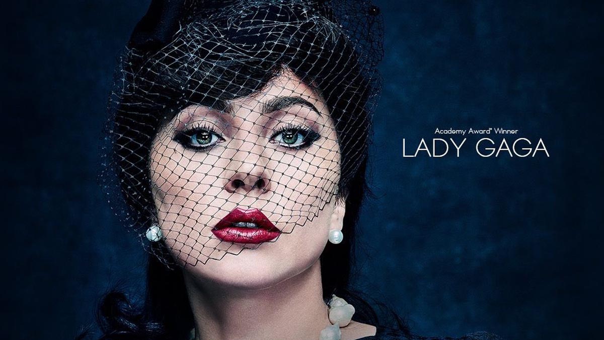 Imagem promocional de Lady Gaga no filme Casa Gucci