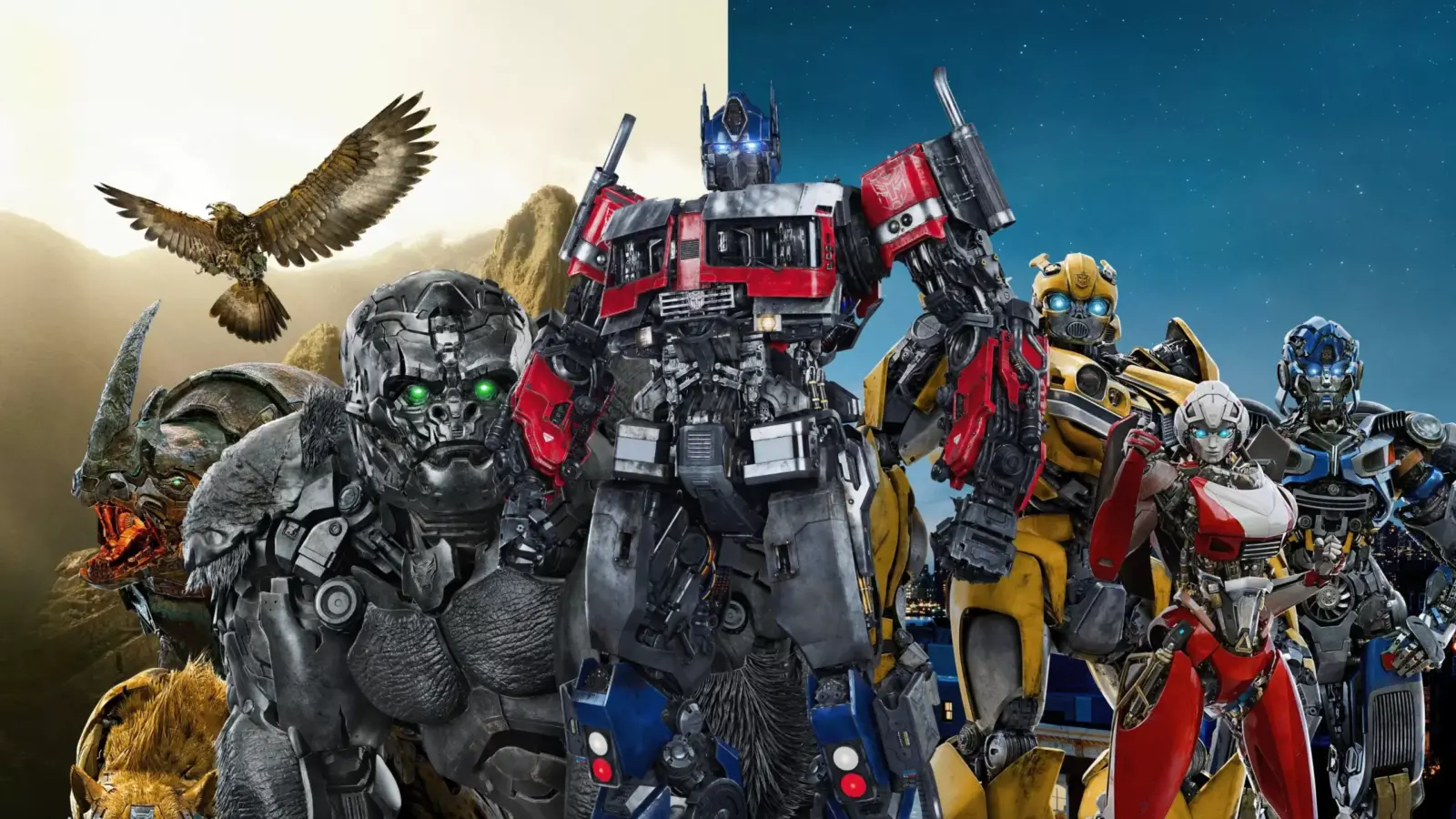 Imagem promocional de Transformers O Despertar das Feras