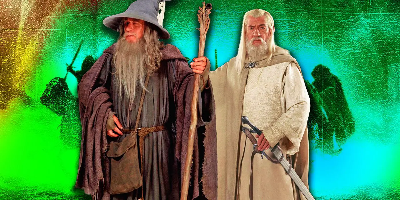 Gandalf the grey and Gandalf the white