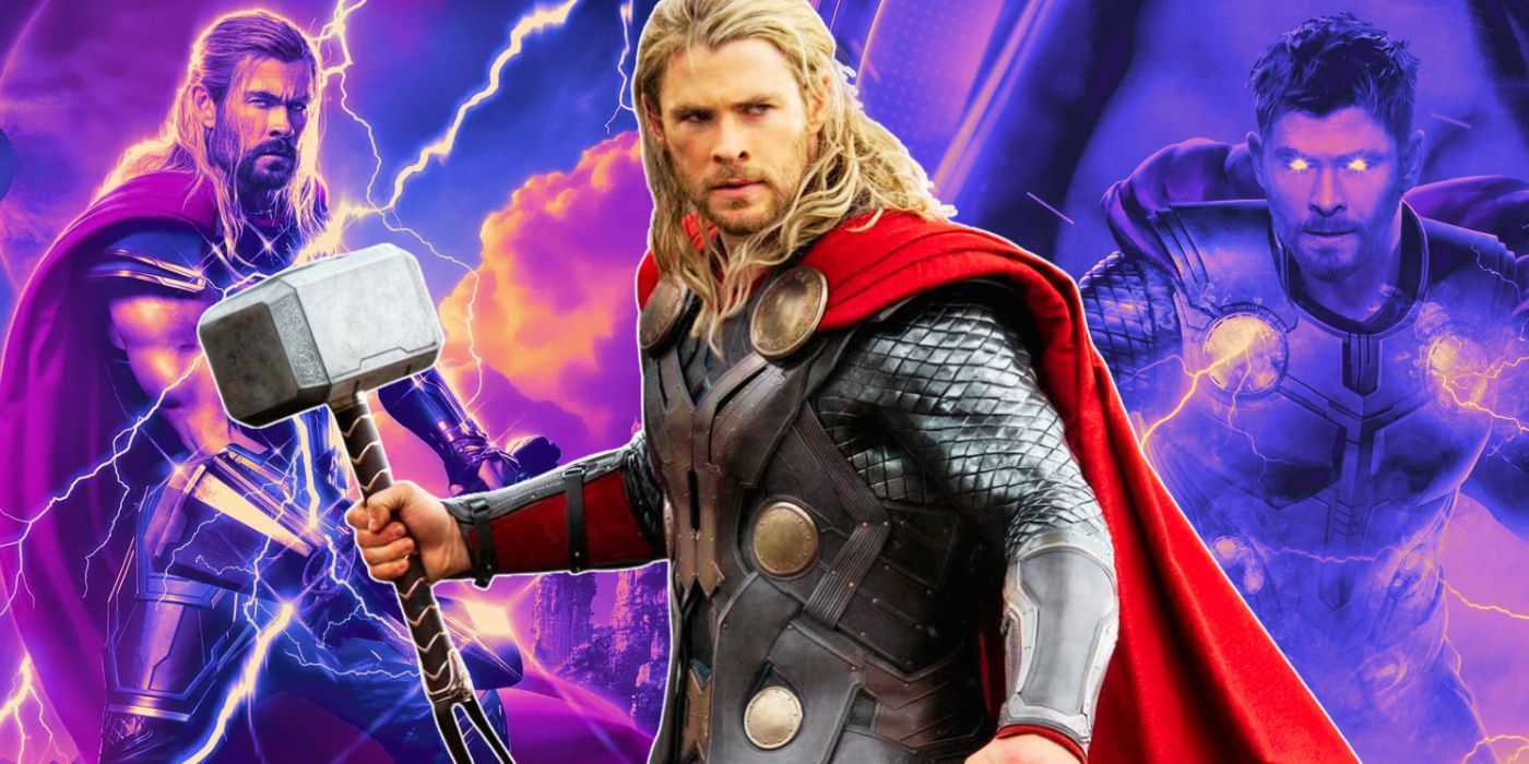 Collage of Thor in the Marvel Cinematic Universe