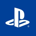 The white Sony PlayStation logo on a blue background.